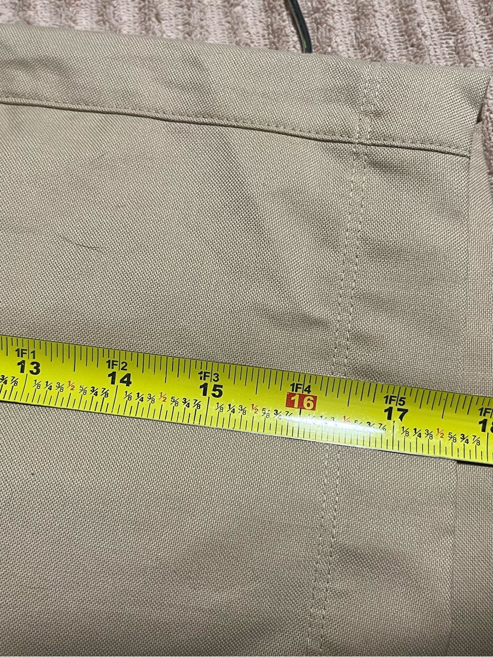 Icebreaker Merino Blend Beige Shorts with Orange Piping, Measure 32” - Picture 11 of 12